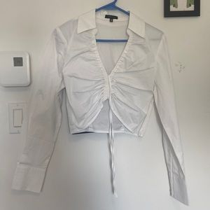 White shirt neckline  from dynamite